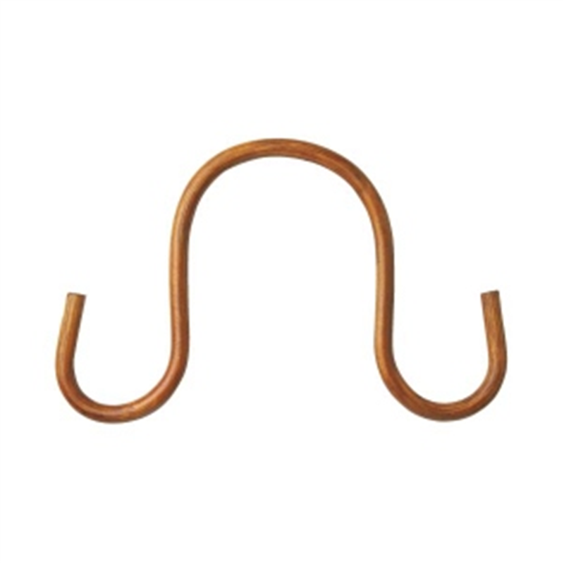 日本紐釦貿易 籐持手 外径約W21×H13cm 茶 2本組 KT401 (ご注文単位1組)【直送品】