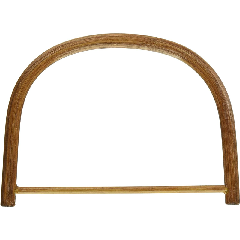 日本紐釦貿易 籐持手 外径約W16×H12cm 茶 2本 KT402 (ご注文単位1組)【直送品】