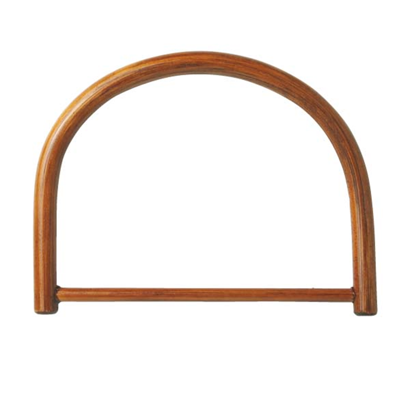 日本紐釦貿易 籐持手 外径約W16×H12cm 茶 2本 KT402 (ご注文単位1組)【直送品】