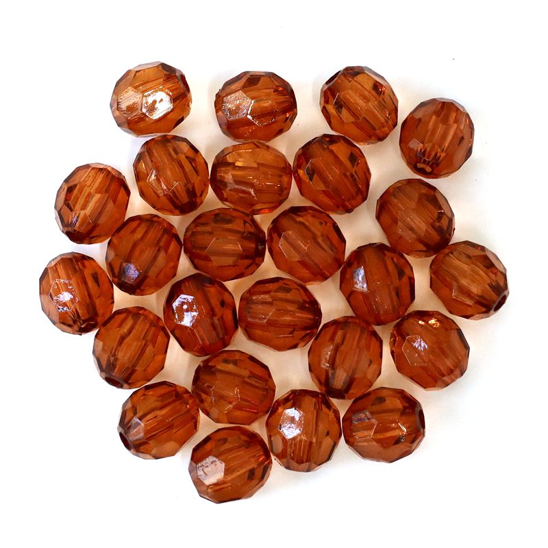 日本紐釦貿易 (Nippon Chuko) クラフトビーズ プラスチックビーズ 25個入 12mm ブラウン A1-14 (ご注文単位1束)【直送品】