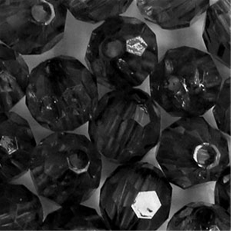 日本紐釦貿易 (Nippon Chuko) クラフトビーズ プラスチックビーズ 25個入 12mm ブラック A1-15 (ご注文単位1束)【直送品】