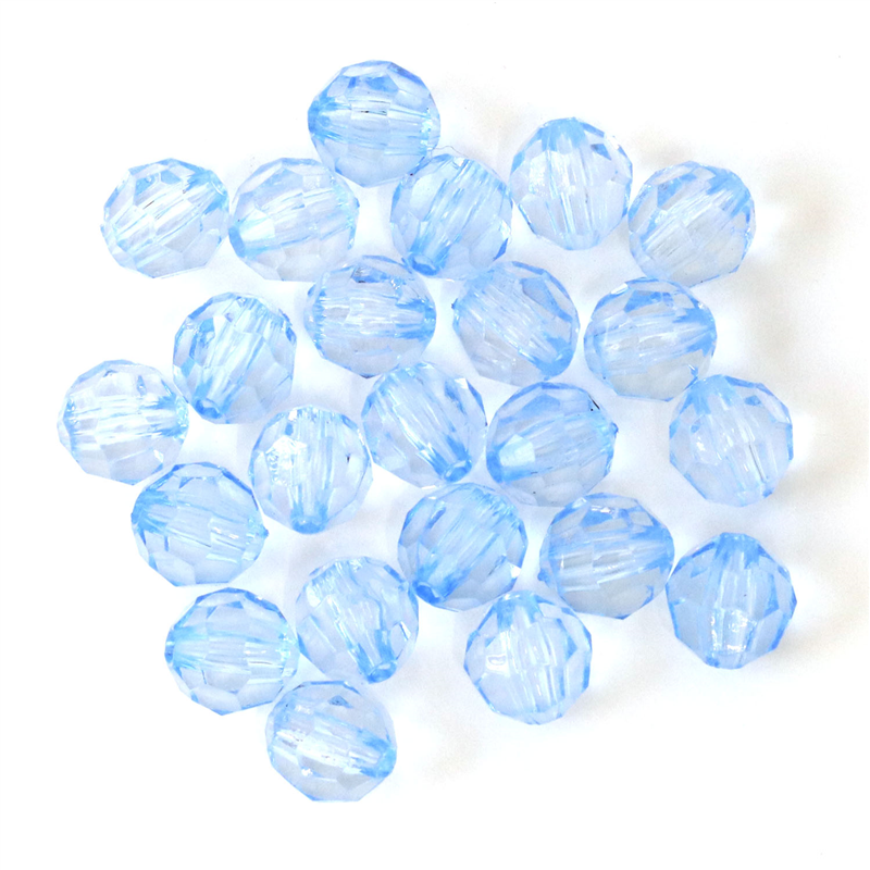 日本紐釦貿易 (Nippon Chuko) クラフトビーズ プラスチックビーズ 30個入 10mm ライトブルー A1-59 （ご注文単位1束）【直送品】