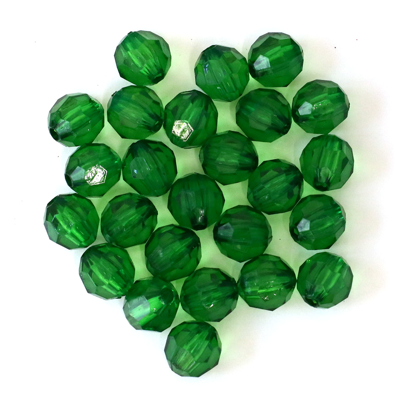 日本紐釦貿易 (Nippon Chuko) クラフトビーズ プラスチックビーズ 30個入 10mm グリーン A1-62 (ご注文単位1束)【直送品】