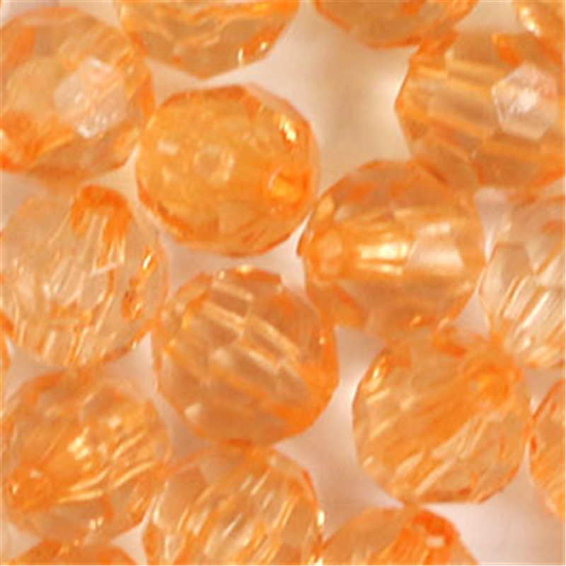 日本紐釦貿易 (Nippon Chuko) クラフトビーズ プラスチックビーズ 50個入 8mm オレンジ A1-83 (ご注文単位1束)【直送品】