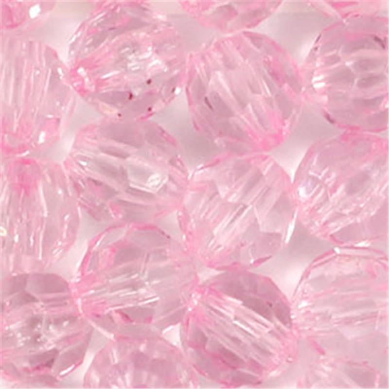 日本紐釦貿易 (Nippon Chuko) クラフトビーズ プラスチックビーズ 50個入 8mm ライトローズ A1-84 (ご注文単位1束)【直送品】