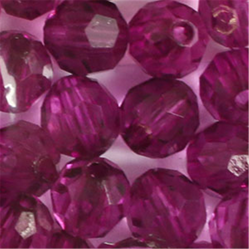 日本紐釦貿易 (Nippon Chuko) クラフトビーズ プラスチックビーズ 50個入 8mm パープル A1-88 (ご注文単位1束)【直送品】