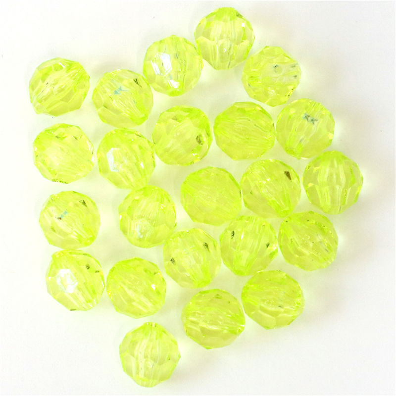 日本紐釦貿易 (Nippon Chuko) クラフトビーズ プラスチックビーズ 50個入 8mm ライトグリーン A1-91 (ご注文単位1束)【直送品】