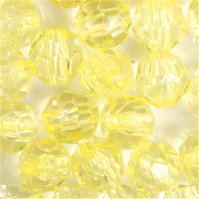 日本紐釦貿易 (Nippon Chuko) クラフトビーズ プラスチックビーズ 徳用500個入 8mm イエロー A1-82-500 (ご注文単位1束)【直送品】