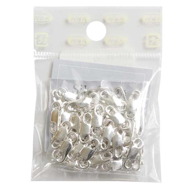 日本紐釦貿易 シルバー925 ナスカン ロブスタータイプ 50個 シルバー A24-57-50 (ご注文単位1束)【直送品】