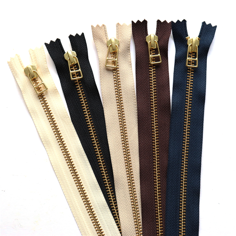 日本紐釦貿易 Y.K.K レザー用ファスナー 40mmG 5色セット 5LFG40-5MIX （ご注文単位1束）【直送品】