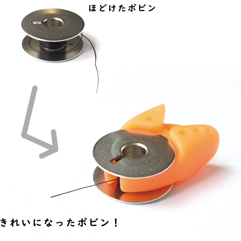 日本紐釦貿易 カラフルボビンクランプ(糸止め) 4色×各1個 2.7×3.4cm NI-02423 (ご注文単位1束)【直送品】