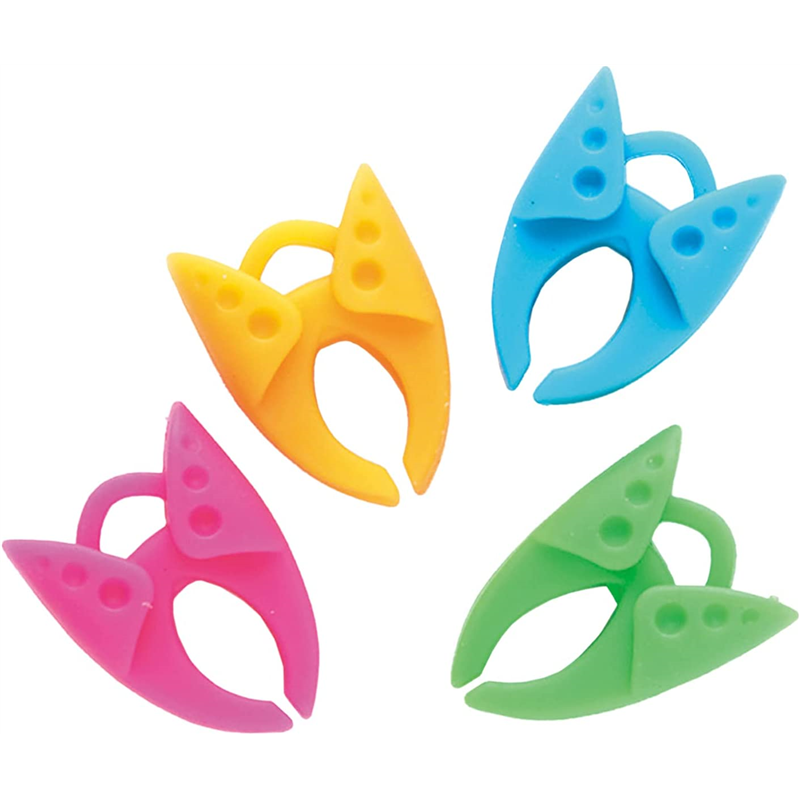 日本紐釦貿易 カラフルボビンクランプ(糸止め) 4色×各1個 2.7×3.4cm NI-02423 (ご注文単位1束)【直送品】