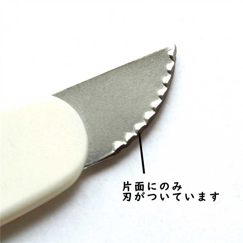 日本紐釦貿易 ステッチカッター 全長約13cm 白 NI-02426 (ご注文単位1束)【直送品】