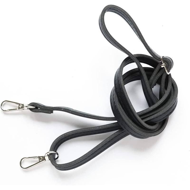 日本紐釦貿易 合皮スムースレザーショルダー 黒 巾10mm 120cm 1本入 MAW63-B （ご注文単位1本）【直送品】