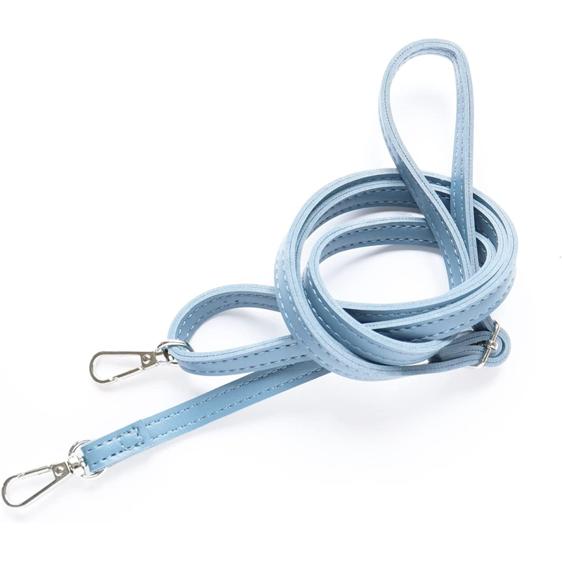 日本紐釦貿易 合皮スムースレザーショルダー ブルー 巾10mm 120cm 1本入 MAW63-BL （ご注文単位1本）【直送品】