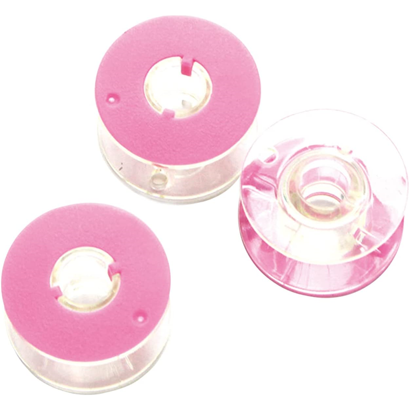 日本紐釦貿易 家庭用 キャップ付きボビン 3個入 φ20.5×11.5mm ピンク NI-02511 (ご注文単位1個)【直送品】