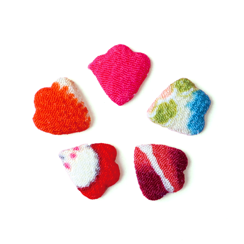 日本紐釦貿易 チリメンチャーム 押絵葉（極小） S40-425 （ご注文単位1束）【直送品】