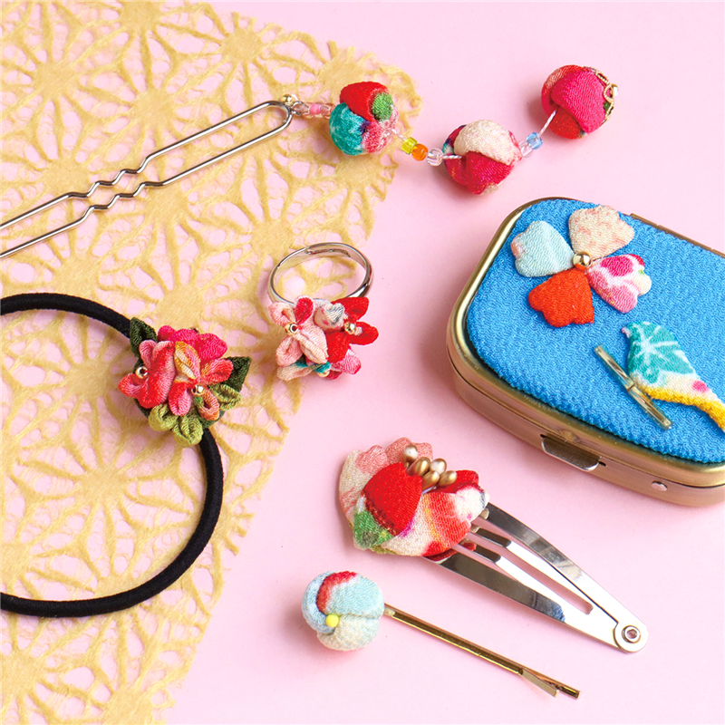 日本紐釦貿易 チリメンチャーム 押絵葉(極小) S40-425 (ご注文単位1束)【直送品】