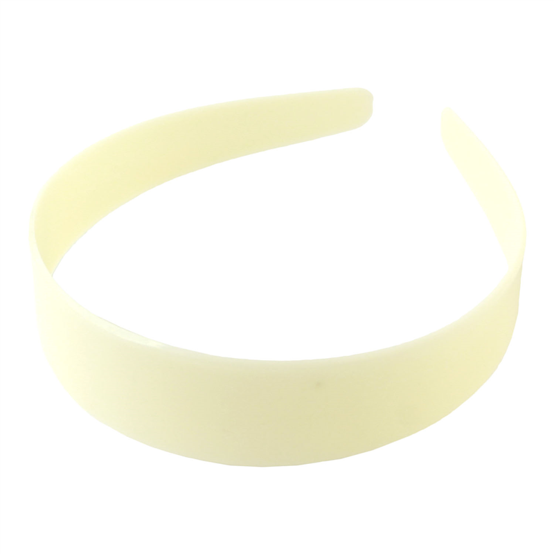 日本紐釦貿易 カチューシャ用土台 幅30mm 5本入 白 A5-119 （ご注文単位1束）【直送品】