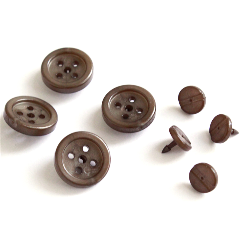 日本紐釦貿易 ワンプッシュシャツボタン φ11mm 4セット入 カーキ SGM-OB3 (ご注文単位1束)【直送品】