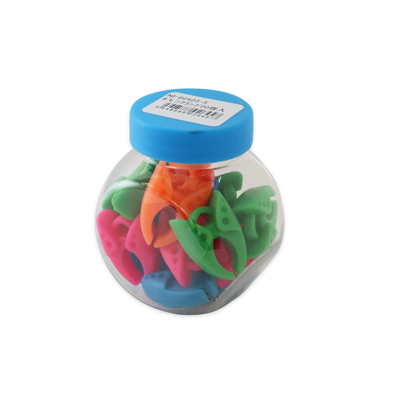 日本紐釦貿易 ボビンクランプ 20個入 マルチカラー NI-02423-5 (ご注文単位1束)【直送品】