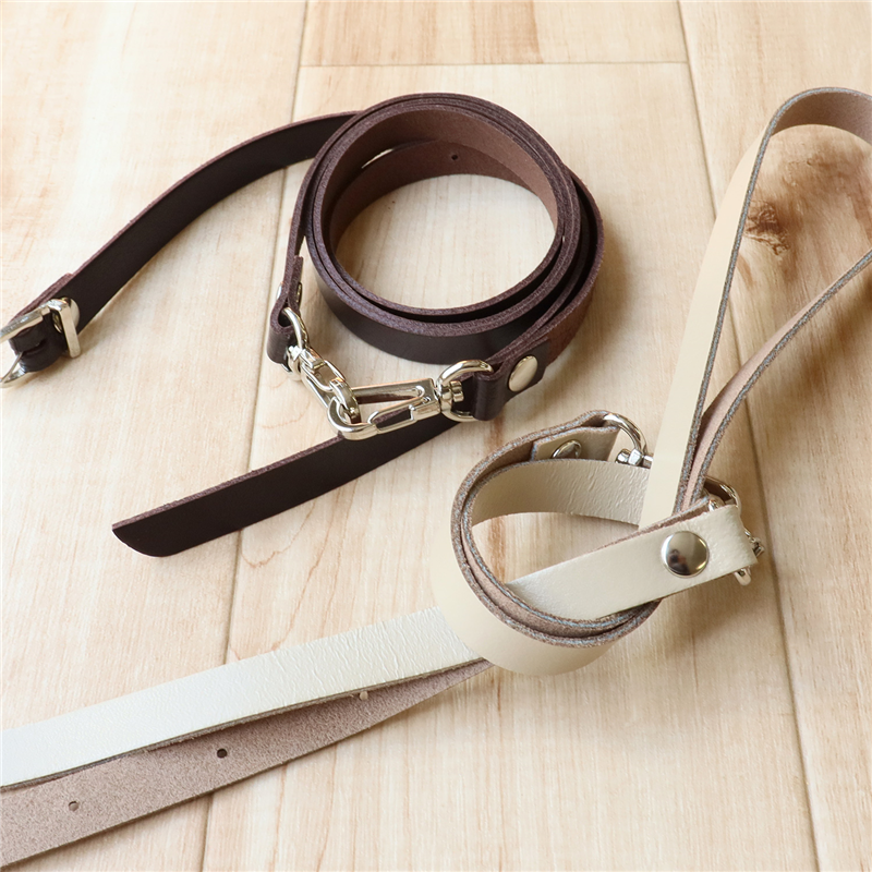 日本紐釦貿易 本革ショルダーストラップ 撥水加工 金具シルバー 細巾 12mm 赤茶 KT60-S-A (ご注文単位1本)【直送品】