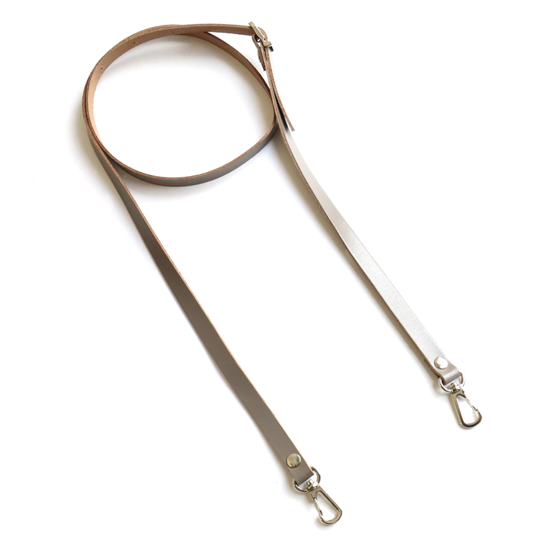 日本紐釦貿易 本革ショルダーストラップ 撥水加工 金具シルバー 細巾 12mm シルバー KT60-S-S （ご注文単位1本）【直送品】
