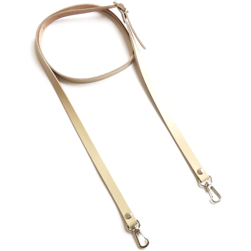 日本紐釦貿易 本革ショルダーストラップ 撥水加工 金具シルバー 細巾 12mm 生成 KT60-S-W （ご注文単位1本）【直送品】