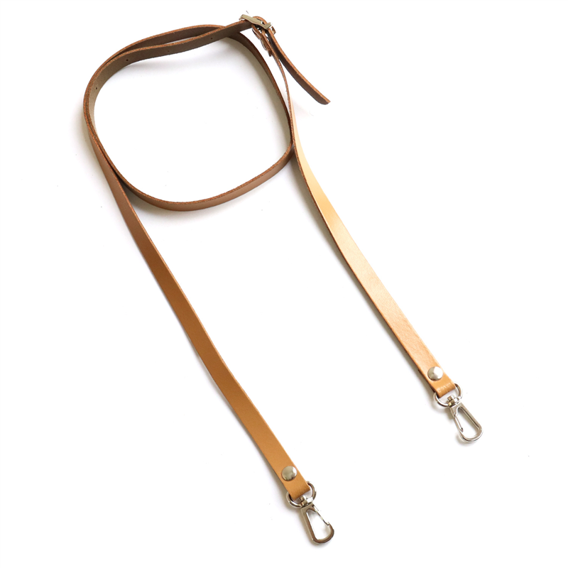 日本紐釦貿易 本革ショルダーストラップ 撥水加工 金具シルバー 細巾 12mm キャメル KT60-S-Y （ご注文単位1本）【直送品】