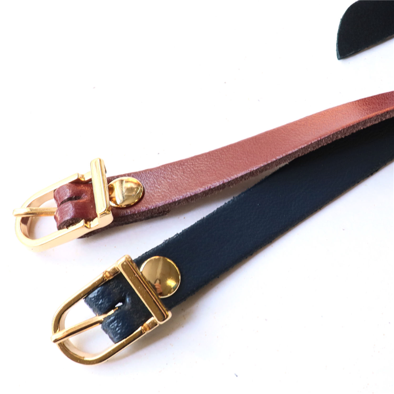 日本紐釦貿易 本革ショルダーストラップ 撥水加工 金具ゴールド 細巾 12mm シルバー KT60-G-S （ご注文単位1本）【直送品】