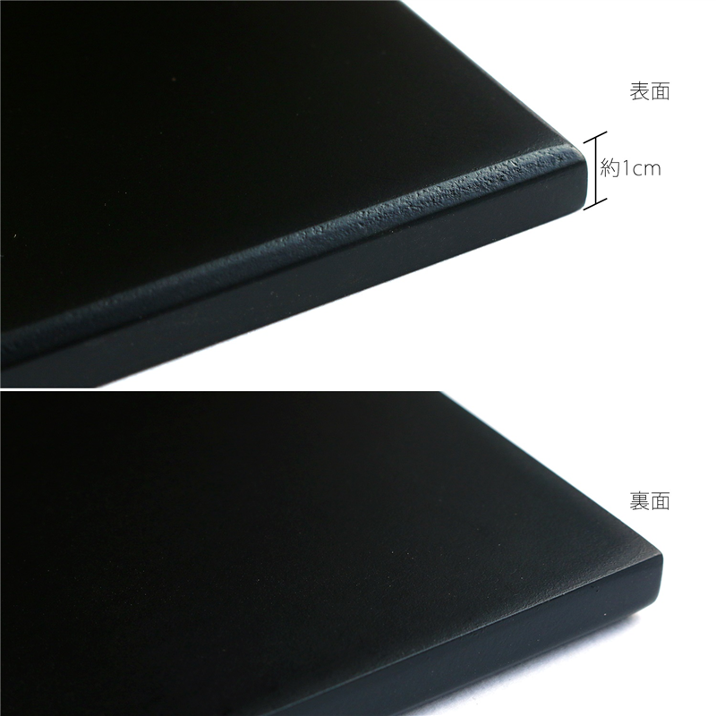 日本紐釦貿易 黒台 四角 艶消し 15×12cm 1枚入 EM4 (ご注文単位1枚)【直送品】