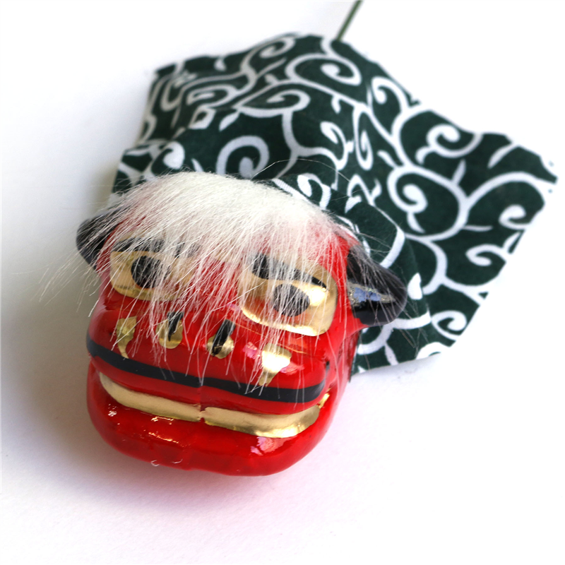 日本紐釦貿易 お正月飾り ミニ獅子頭ピック 大 M100-L (ご注文単位1個)【直送品】