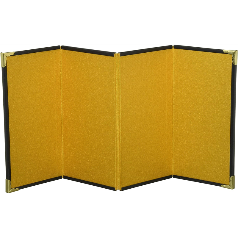 日本紐釦貿易 ミニ金屏風四曲 H15xW7.5cm S10-4 （ご注文単位1個）【直送品】