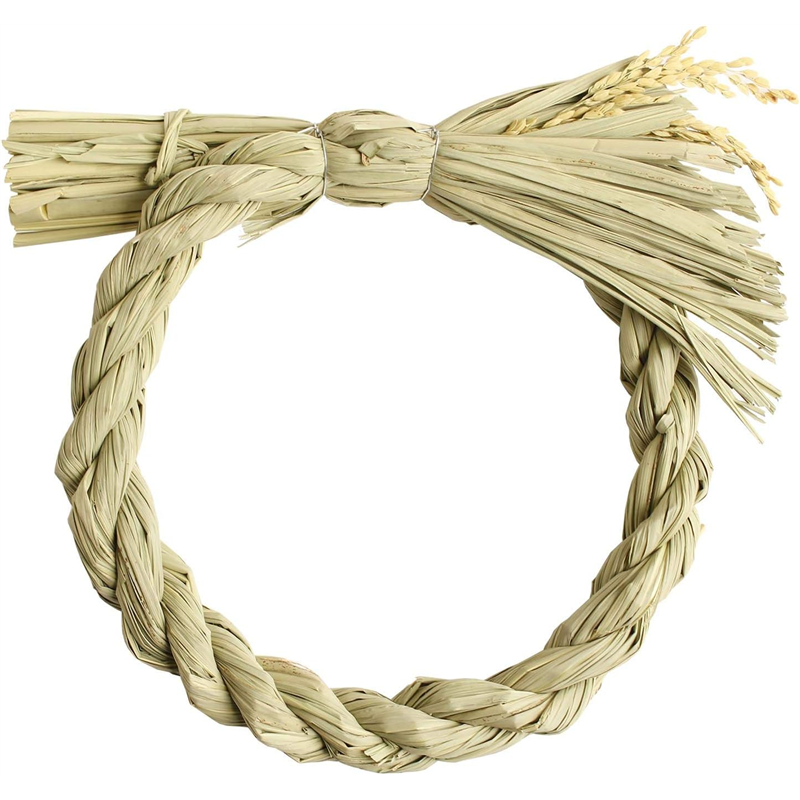 日本紐釦貿易 しめ縄リースΦ22cm 1個 S32-22 (ご注文単位1個)【直送品】
