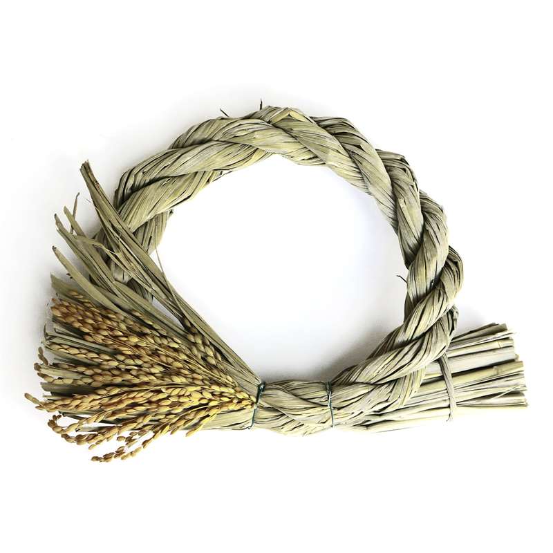 日本紐釦貿易 しめ縄リースΦ22cm 1個 S32-22 (ご注文単位1個)【直送品】