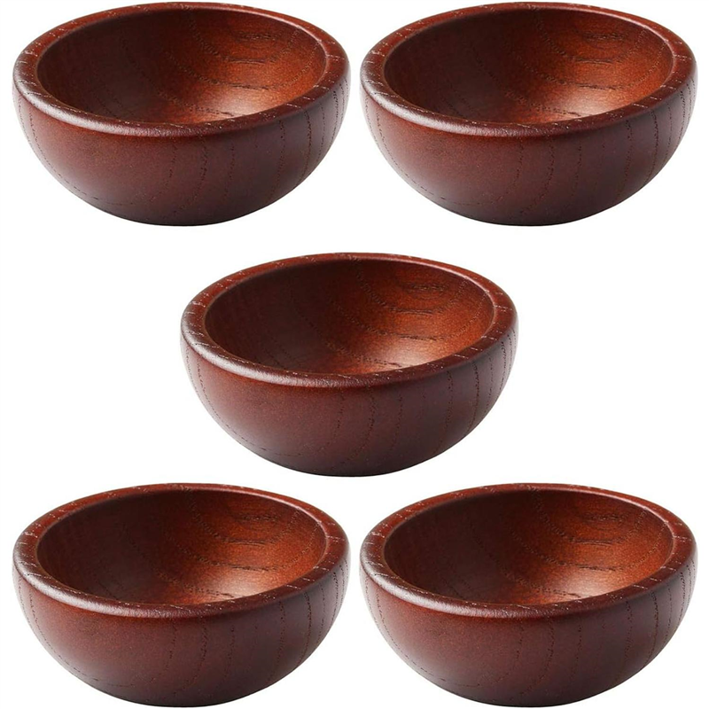 日本紐釦貿易 ウッドボウル 焦茶 φ7×H3cm 5個 CC1282H-5 （ご注文単位1束）【直送品】