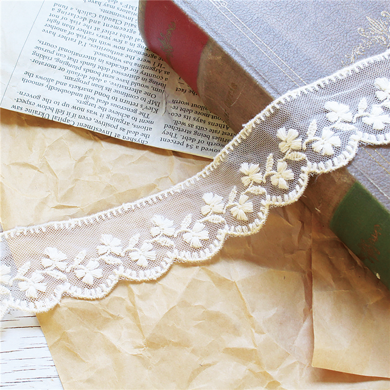 日本紐釦貿易 チュールレース 1ヤード(約0.9m) 巾38mm オフホワイト TT-26255-CUT (ご注文単位1束)【直送品】