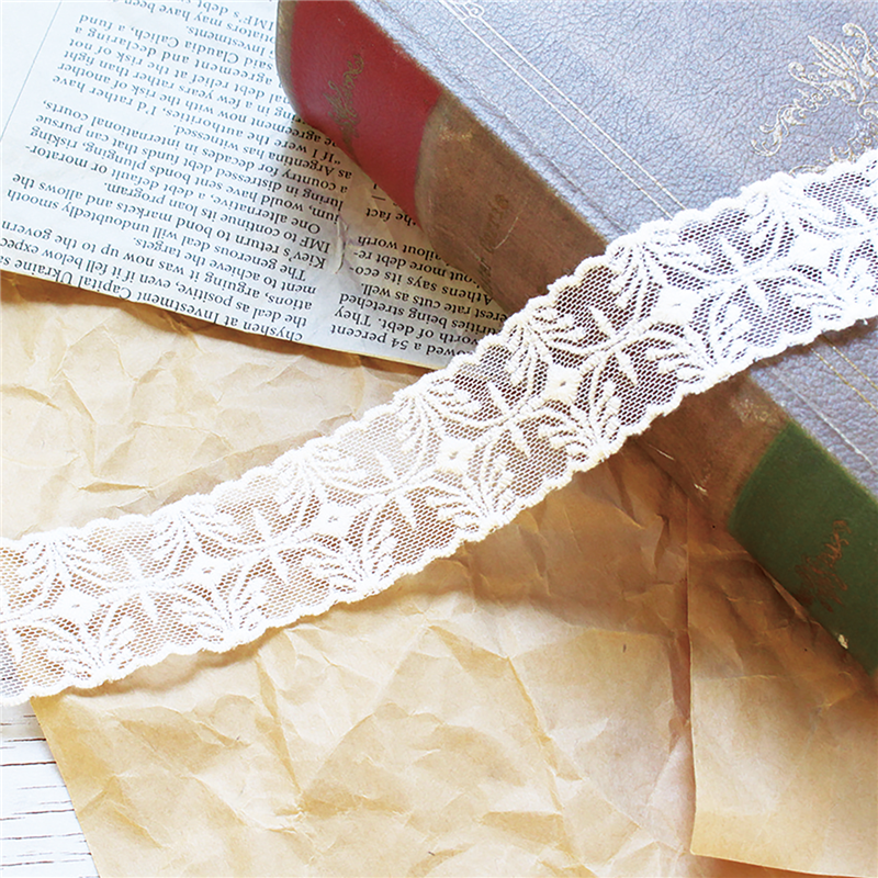 日本紐釦貿易 チュールレース 1ヤード(約0.9ｍ) 巾32ｍｍ ホワイト TT-26256-CUT （ご注文単位1束）【直送品】