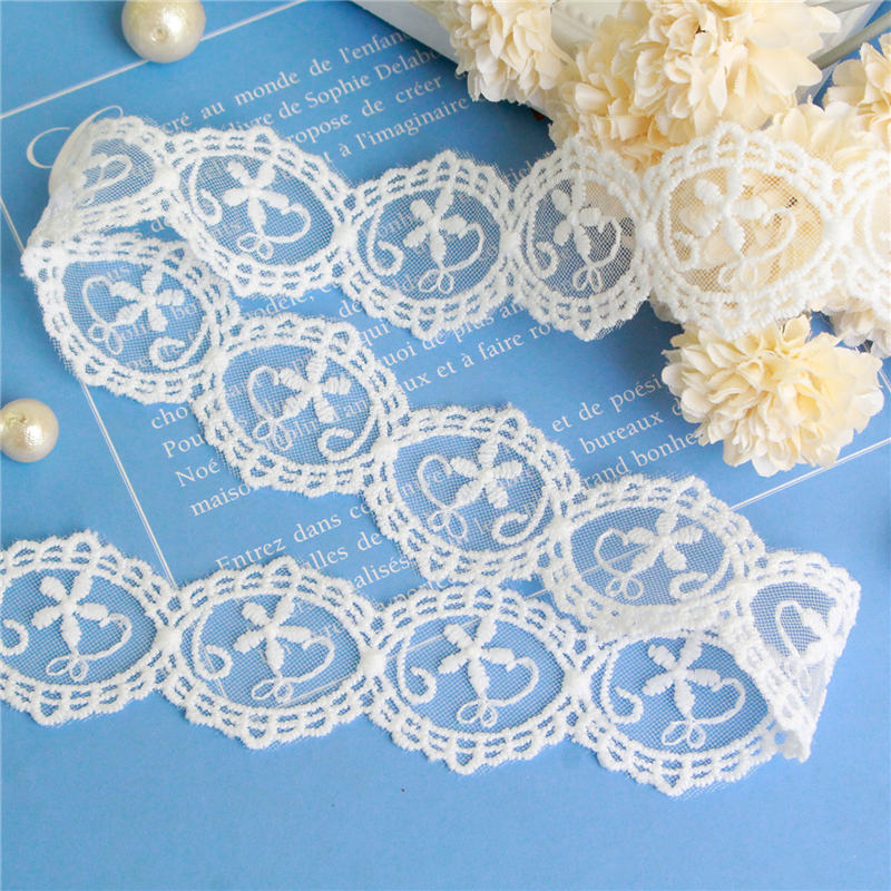 日本紐釦貿易 チュールレース 10ヤード(約9m) 巾32mm ホワイト TT-26310-10Y (ご注文単位1巻)【直送品】