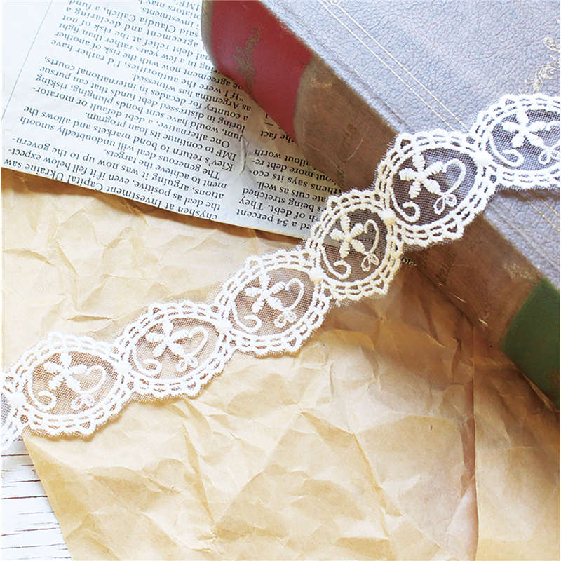 日本紐釦貿易 チュールレース 10ヤード(約9m) 巾32mm ホワイト TT-26310-10Y (ご注文単位1巻)【直送品】