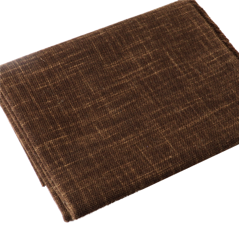 日本紐釦貿易 ムラ染刺し子布 黒茶 50×65cm KSC7190-CC (ご注文単位1枚)【直送品】