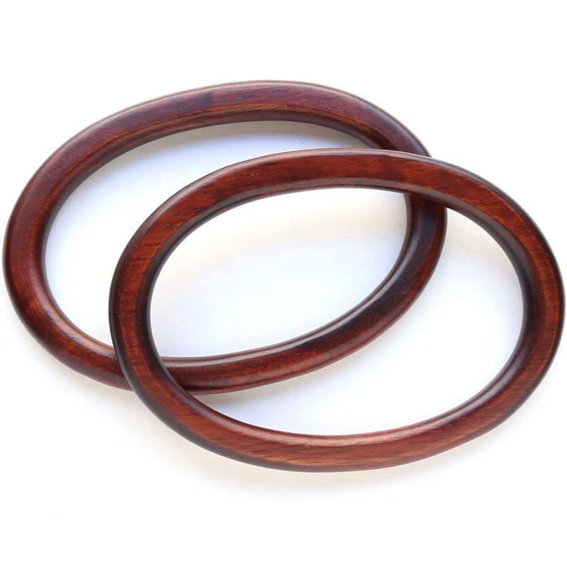 日本紐釦貿易 木製ハンドル 楕円型 TYH1134-BR (ご注文単位1組)【直送品】