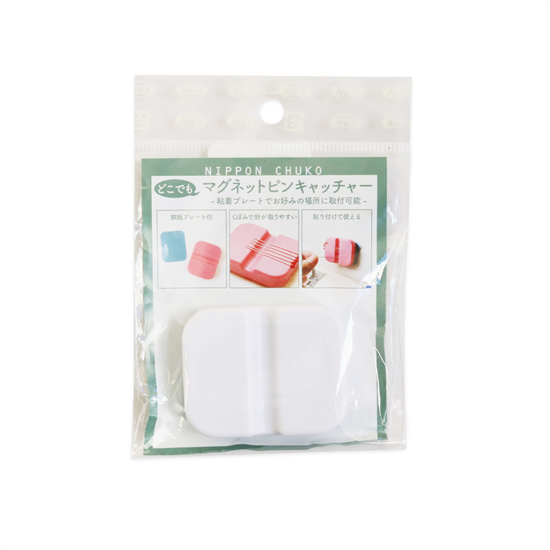 日本紐釦貿易 マグネットピンキャッチャー ホワイト NI-04422 （ご注文単位1個）【直送品】