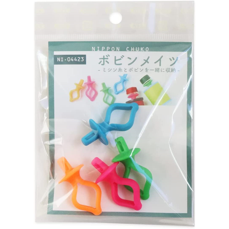 日本紐釦貿易 ボビンメイツ4色 マルチカラー NI-04423 (ご注文単位1個)【直送品】