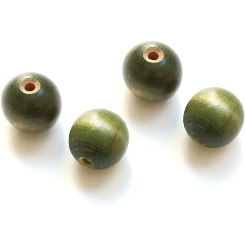 日本紐釦貿易 からふる木玉 モスグリーン 8個 TYM1-MG (ご注文単位1束)【直送品】