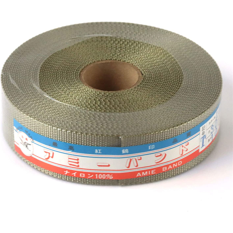 日本紐釦貿易 AMIE BAND アミーバンド ナイロン製 巾30mm×10m グレーグリーン AMT30-103 （ご注文単位1巻）【直送品】