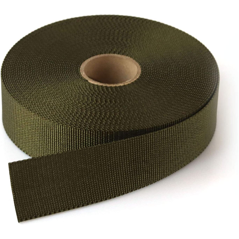 日本紐釦貿易 AMIE BAND アミーバンド ナイロン製 巾30mm×10m ミリタリーカーキ AMT30-104 (ご注文単位1巻)【直送品】