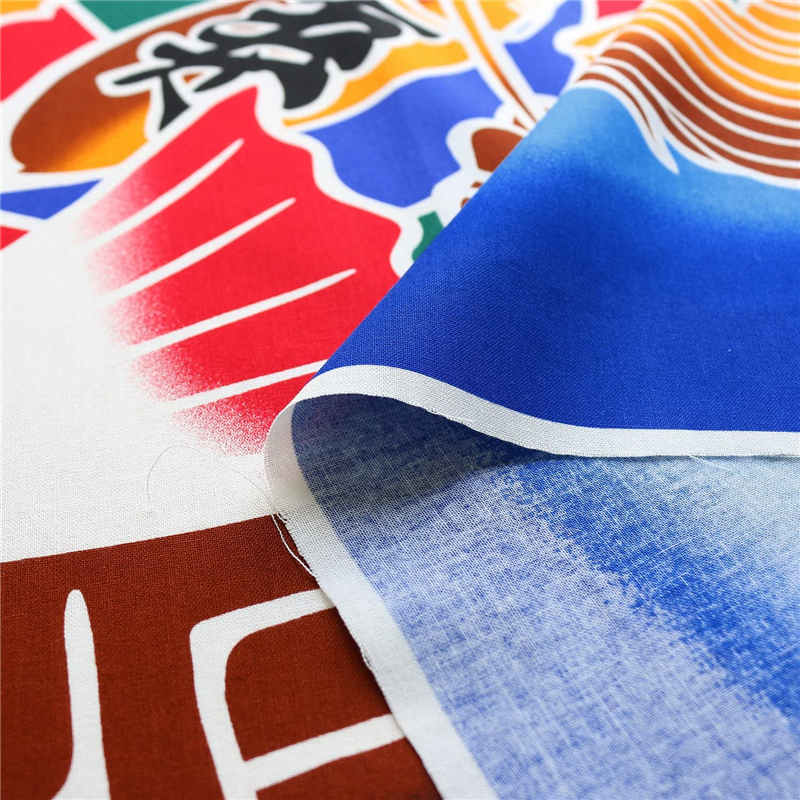 日本紐釦貿易 コスモテキスタイル 大漁旗 プリント生地 91.5cm×100cm 青 AP85801-3 (ご注文単位1枚)【直送品】