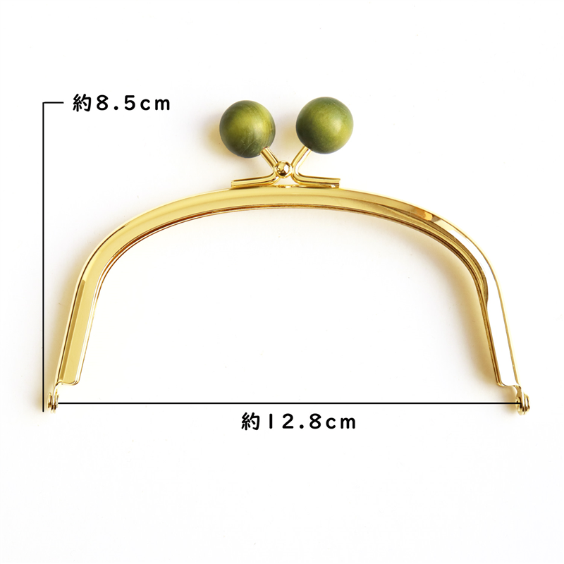 日本紐釦貿易 からふる木玉口金 G くし型 ライトグリーン TYK3G-LG (ご注文単位1個)【直送品】