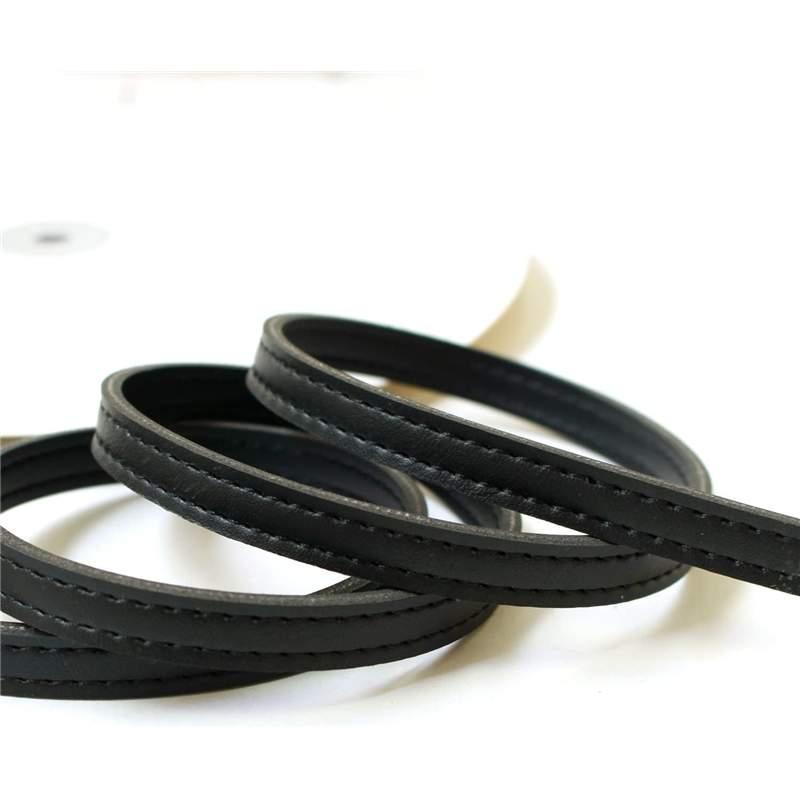 日本紐釦貿易 合皮スムーステープ 黒 幅約10mm 9m巻 PLT1010-B （ご注文単位1巻）【直送品】